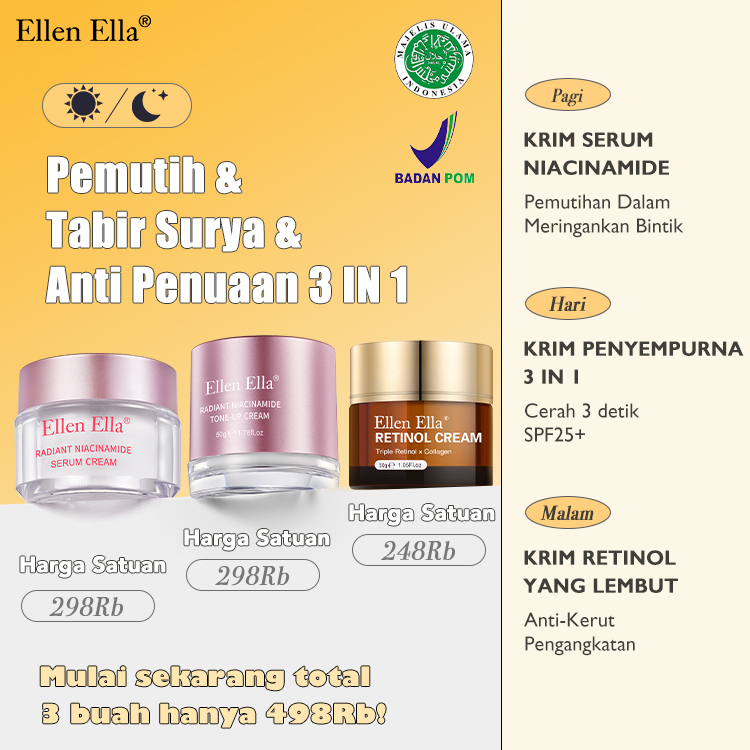 Ellen Ella Whitening & SunProtection & Anti-aging 3 IN 1-Get rid of dull and aging skin